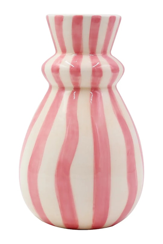 Qué Rico wazon dekoracyjny z dolomitu 9,5 x 9,5 x 15 cm różowy 148.00895