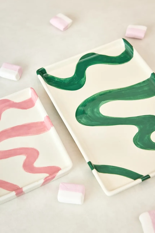 Qué Rico tácka dekoratívna z dolomitu 26,5 x 18 x 2 cm 148.01531 zelená AA00