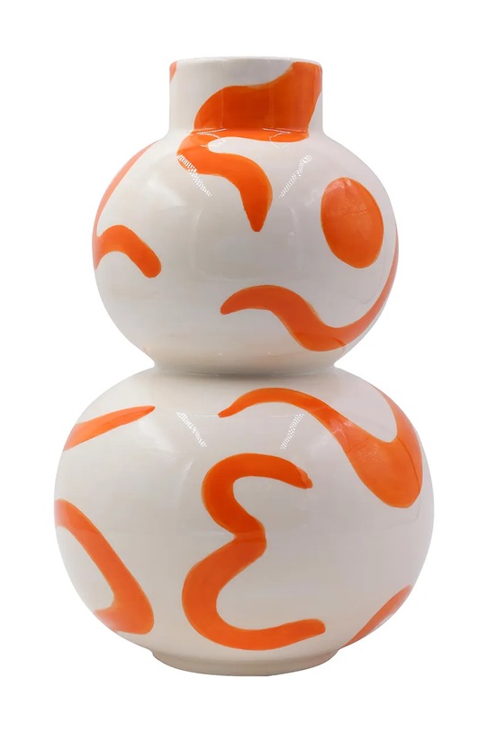 Qué Rico wazon dekoracyjny z dolomitu 18 x 18 x 28 cm pomarańczowy 148.00875