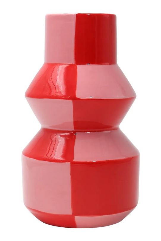 Qué Rico wazon dekoracyjny z dolomitu 10 x 10 x 7,5 cm czerwony 148.01468