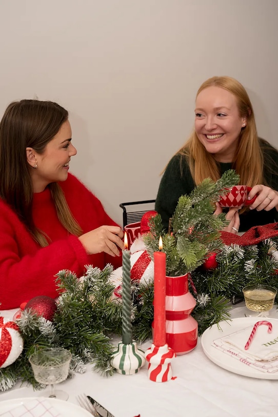 Qué Rico wazon dekoracyjny z dolomitu 10 x 10 x 7,5 cm czerwony 148.01468