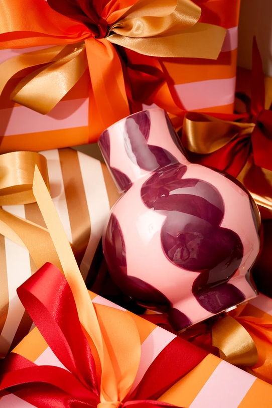 Qué Rico wazon dekoracyjny z dolomitu 12 x 12 x 15,5 cm 148.01470 multicolor