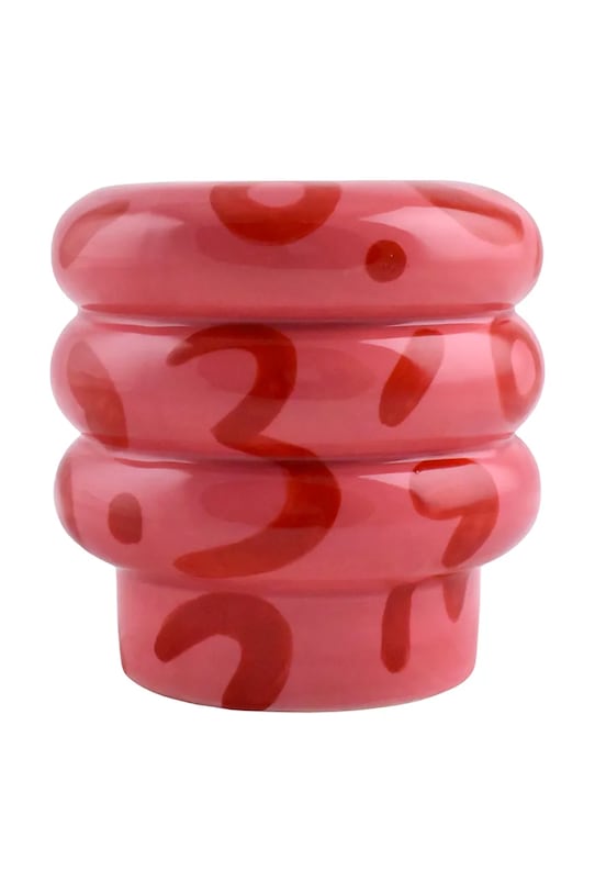 Qué Rico svietnik dekoratívny z dolomitu 12 x 12 x 11,5 cm ružová 148.01107