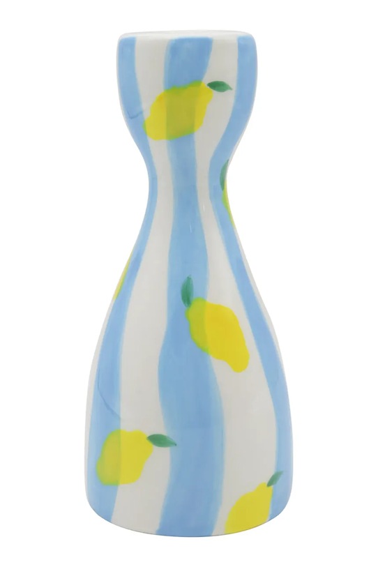 Qué Rico wazon dekoracyjny z dolomitu 7,5 x 7,5 x 16 cm multicolor 148.01582