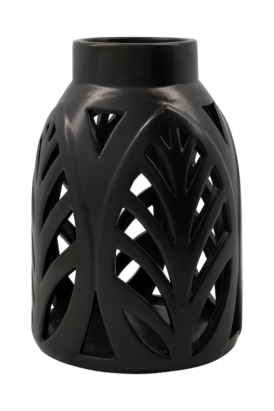 House Doctor lampion dekoracyjny z kamionki 22 x 9 x 14,5 cm czarny 900001132