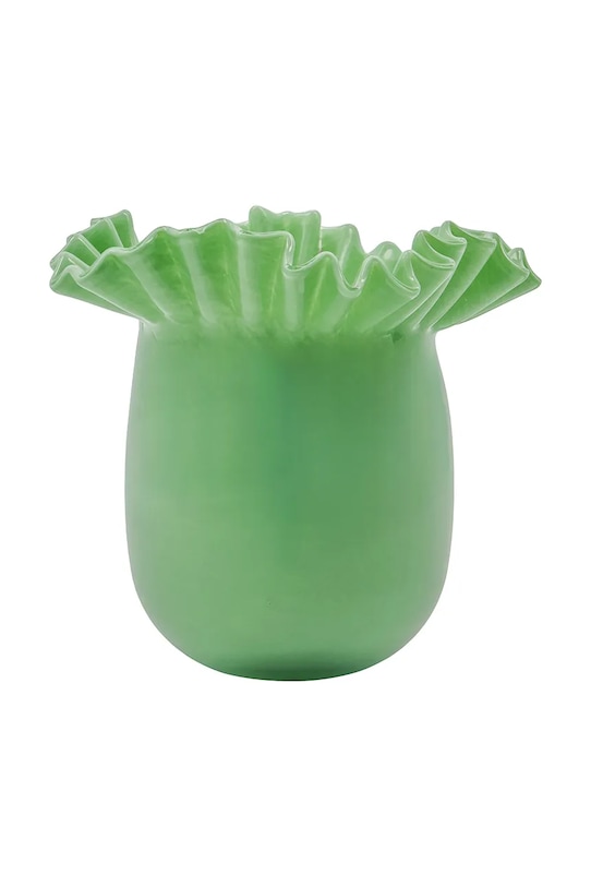 House Doctor wazon dekoracyjny ze szkła barwionego 20 x 21 cm zielony 900001282