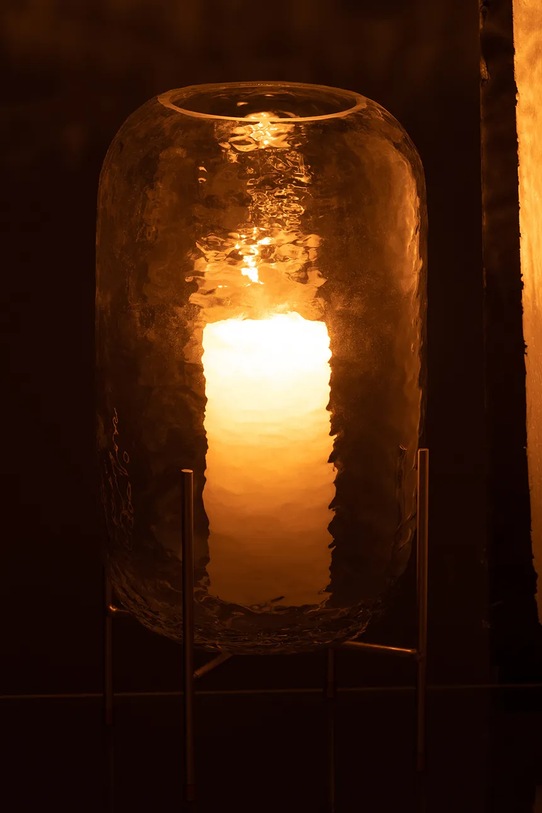 Salon i sypialnia J-Line wazon dekoracyjny ze szkła barwionego 28869. transparentny