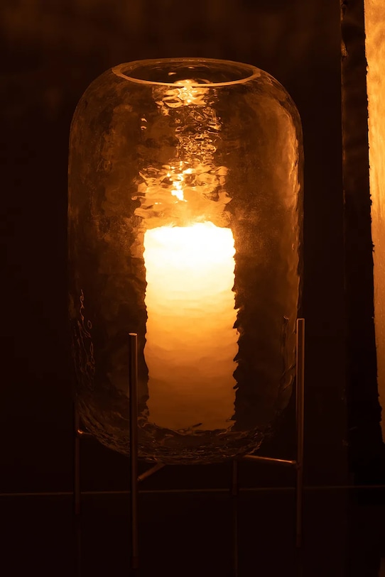 Salon i sypialnia J-Line wazon dekoracyjny ze szkła barwionego 28869. transparentny