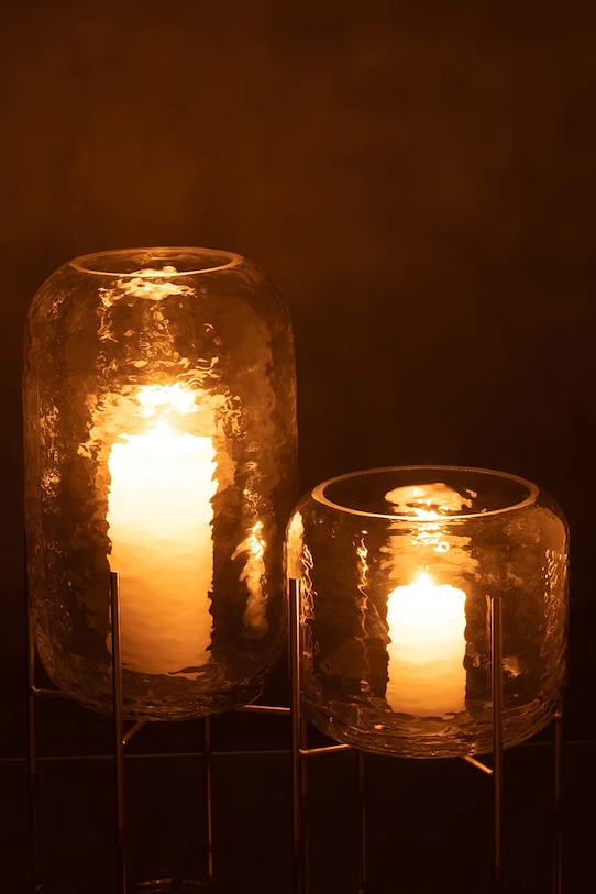 J-Line wazon dekoracyjny ze szkła barwionego transparentny 28869.