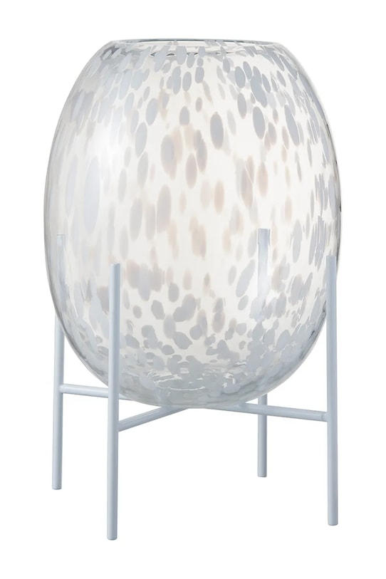 J-Line vază decorativă din sticlă colorată alb 96619