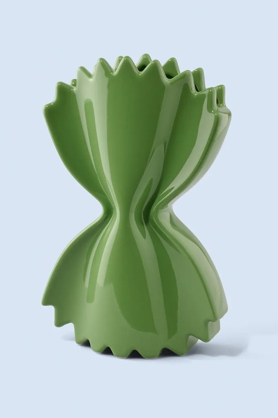 Fluid Market wazon dekoracyjny z ceramiki 50 x 260 x 160 cm zielony AAVSEPASTAGREEN