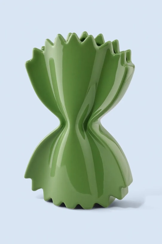 Fluid Market wazon dekoracyjny z ceramiki 50 x 260 x 160 cm zielony AAVSEPASTAGREEN