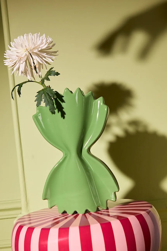 Fluid Market wazon dekoracyjny z ceramiki 50 x 260 x 160 cm AAVSEPASTAGREEN zielony AA00