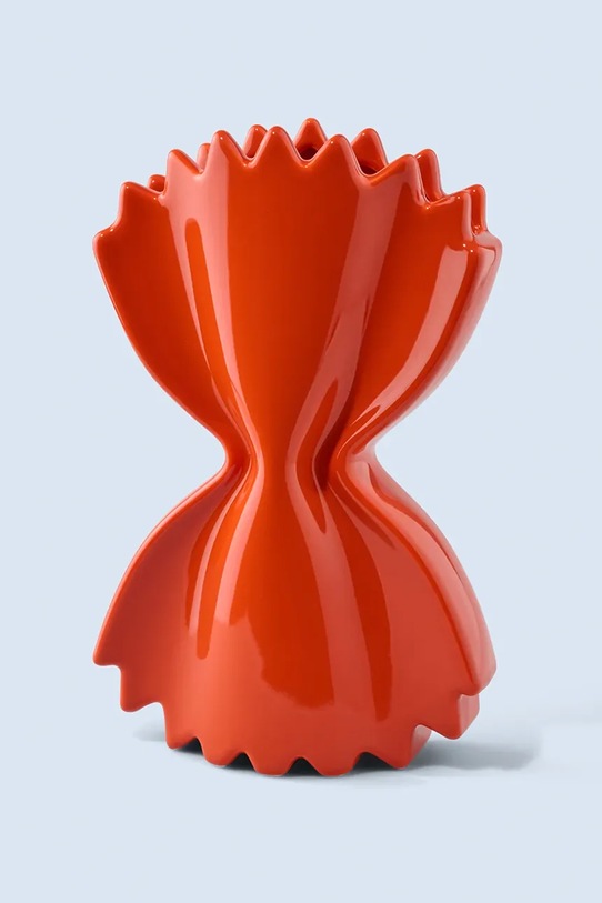 Fluid Market wazon dekoracyjny z ceramiki 50 x 260 x 160 cm czerwony AAVSEPASTARED