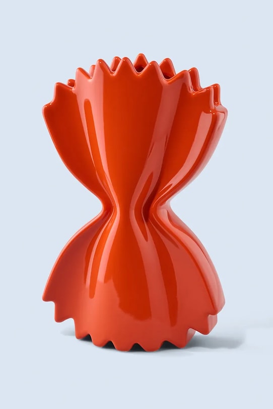 Fluid Market wazon dekoracyjny z ceramiki 50 x 260 x 160 cm czerwony AAVSEPASTARED