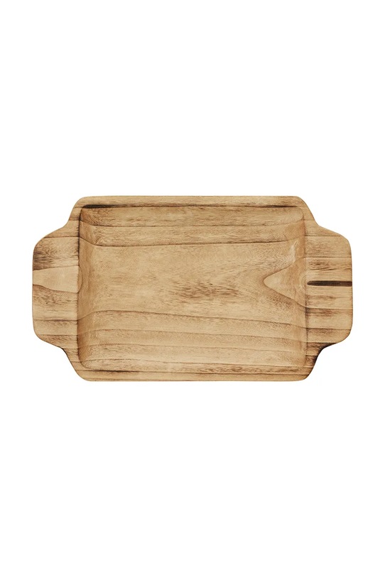 Madam Stoltz taca dekoracyjna drewniana 51 x 30 x 5 cm 170004 brązowy AA00