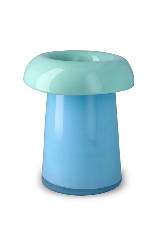 Holmegaard wazon dekoracyjny ze szkła barwionego 22,5 cm niebieski 4300335