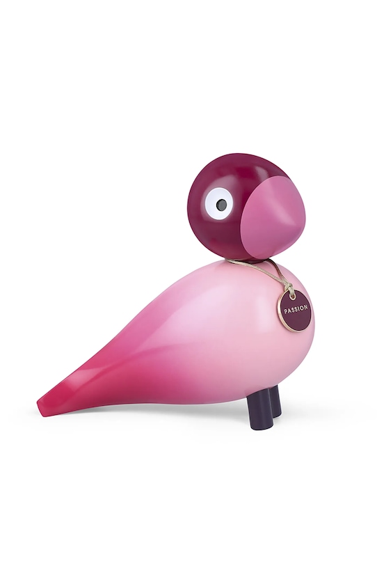 Kähler figurka dekoracyjna z drewna bukowego 15,5 cm różowy 39827