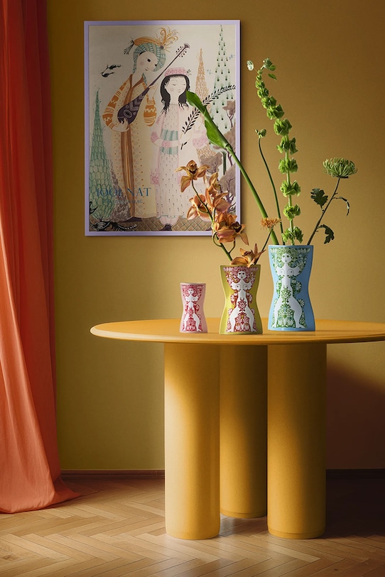 Bjørn Wiinblad ваза декоративная из керамики 16,5 cm 53122 розовый