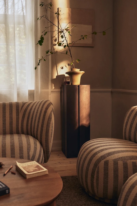 Ferm Living wazon dekoracyjny z kamionki 22 x 25 cm 1104272538 pomarańczowy