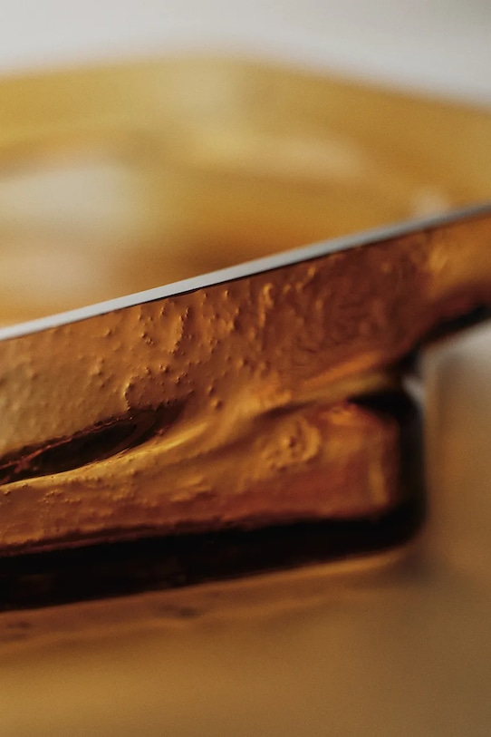 Ferm Living taca dekoracyjna ze szkła barwionego 7 x 30 x 29 cm 1104272516 żółty