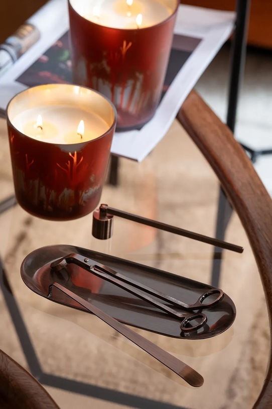 Obývacia izba a spálňa J-Line dekoratívna z kovu 55786 hnedá