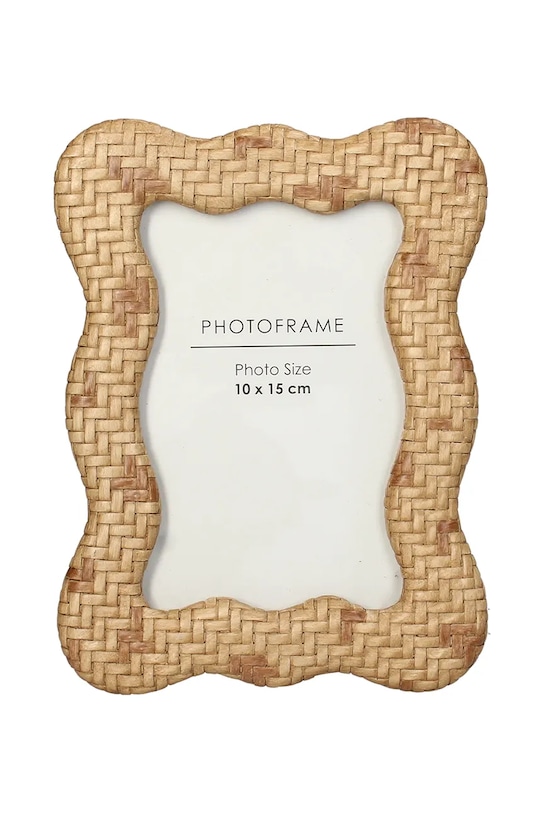 Inne Ramka dekoracyjna z tworzywa sztucznego 10 x 15 cm beżowy KAL.7814