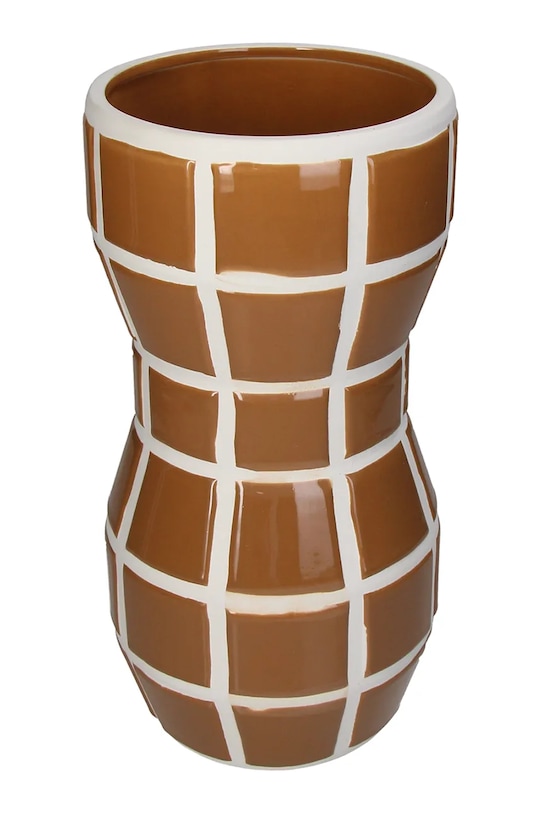 Inne váza dekoratívna z kameniny 15,5 x 30,5 cm hnedá KAL.4778