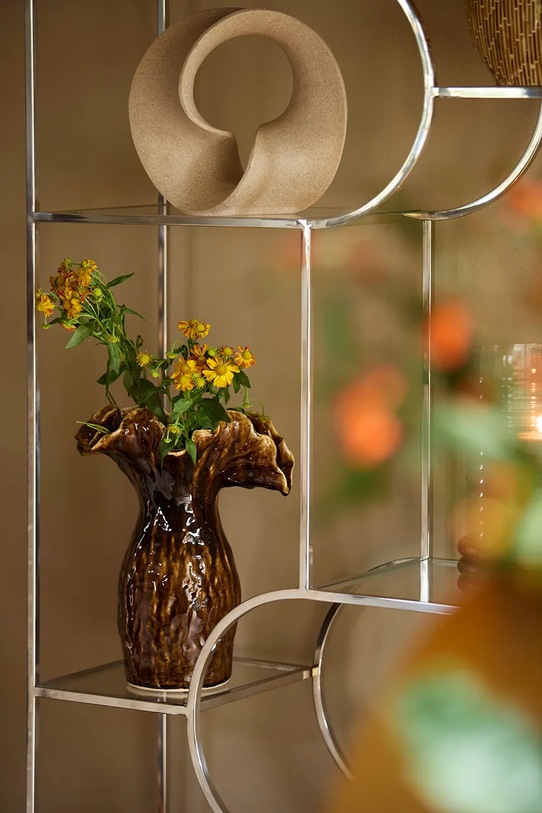 Light & Living ваза декоративная из глазурованной керамики 31 x 24,5 x 35,5 cm коричневый 5787683