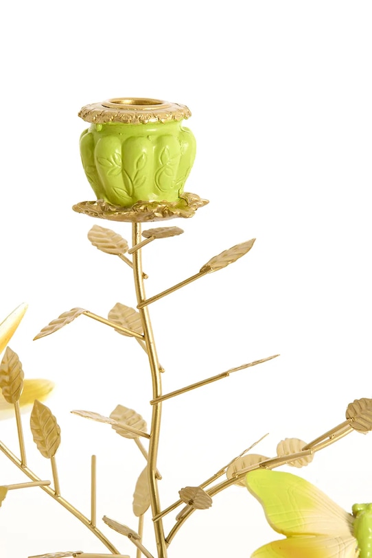 Гостиная и спальня Light & Living подсвечник декоративный из металла 35,5 x 18 x 37,5 cm 6085476 зелёный