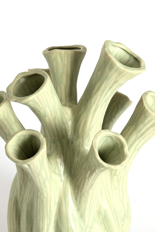 Light & Living váza dekoratívna z glazovanej keramiky 20 x 24,5 cm 5765881 zelená AA00