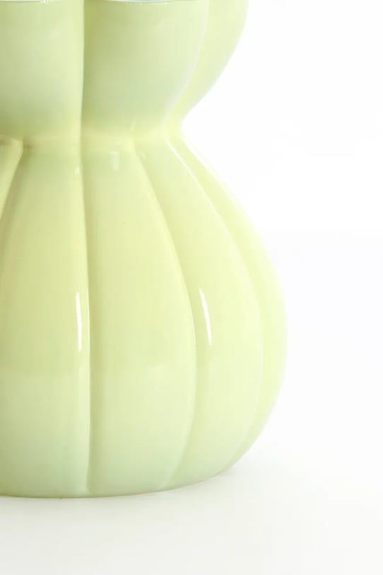 Вітальня та спальня Light & Living ваза декораційна з кольорового скла 17,5 x 19 cm 5780676 зелений