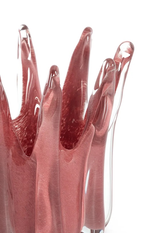 Light & Living svícen dekorativní z barevného skla 18 x 19 cm 7794337 červená AA00