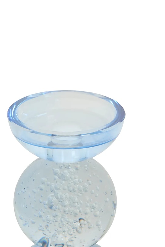 Light & Living svijećnjak ukrasni od bojanog stakla 8 x 12 cm 6085080 plava AA00