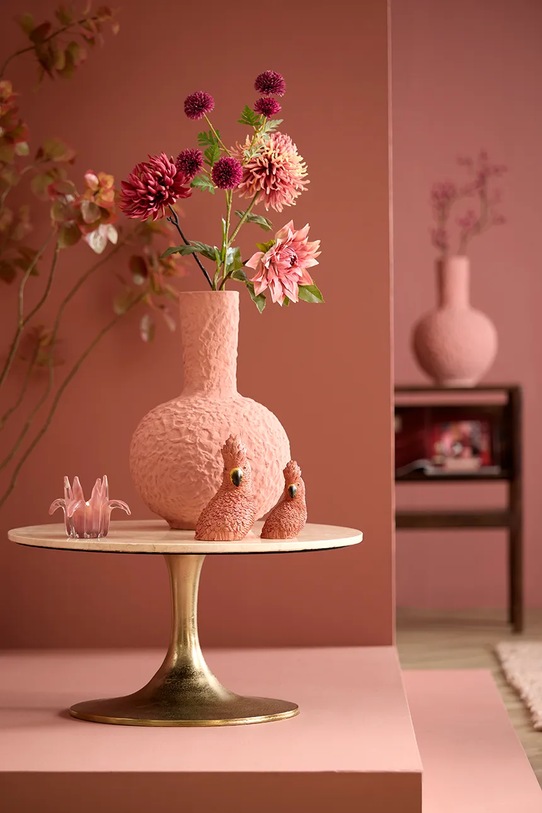 Light & Living фігурка декораційна з пластику 14 x 13 x 21 cm рожевий 7619489