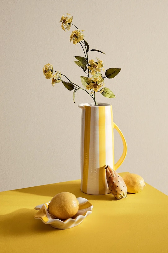 Bizzotto váza dekoratívna vyrobená z porcelánu 15,8 x 11,2 x 27,6 cm 503528 žltá AA00