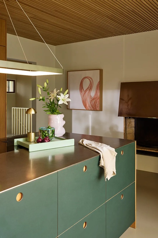 Hübsch Wazon dekoracyjny ze szkła barwionego 20 x 16 x 25 cm 662115