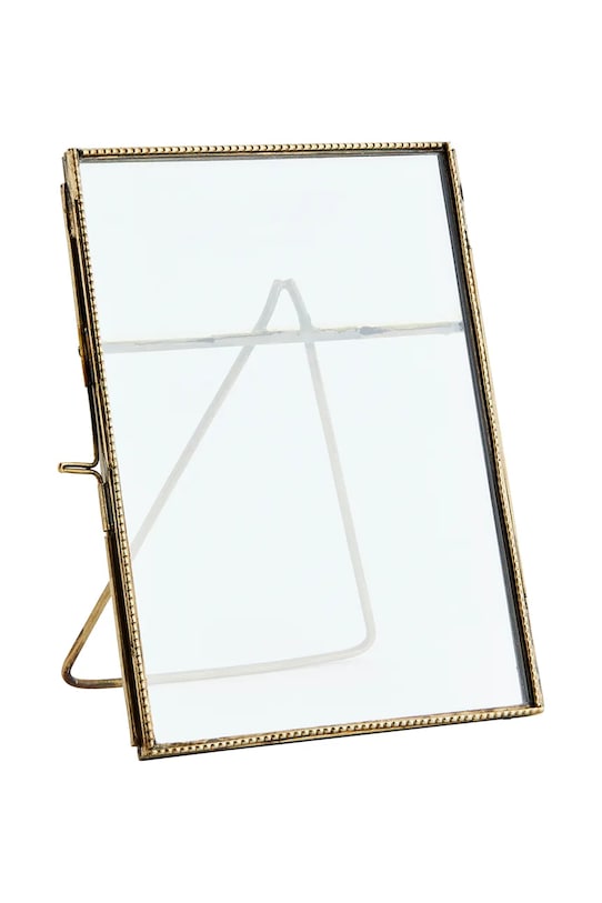 Madam Stoltz rámik stojanový zo železa 13 x 18 cm žltá IB.1809679.13