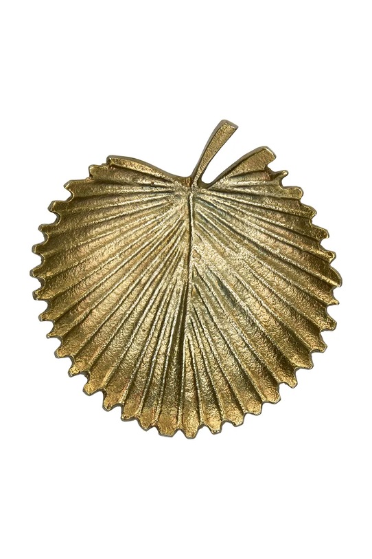 Madam Stoltz pladanj ukrasni od metala 14 cm MMS25.02.24 zlatna AA00