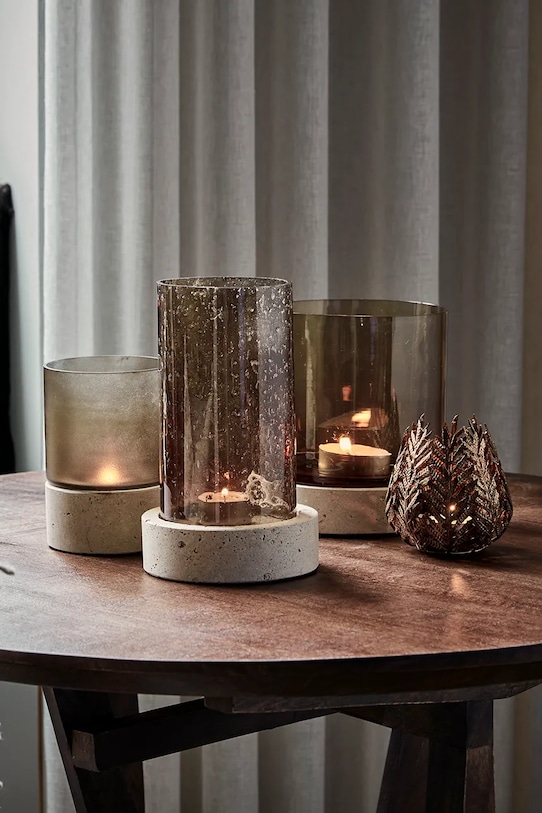 House Doctor świecznik stojący ze szkła 211152013 multicolor AA00