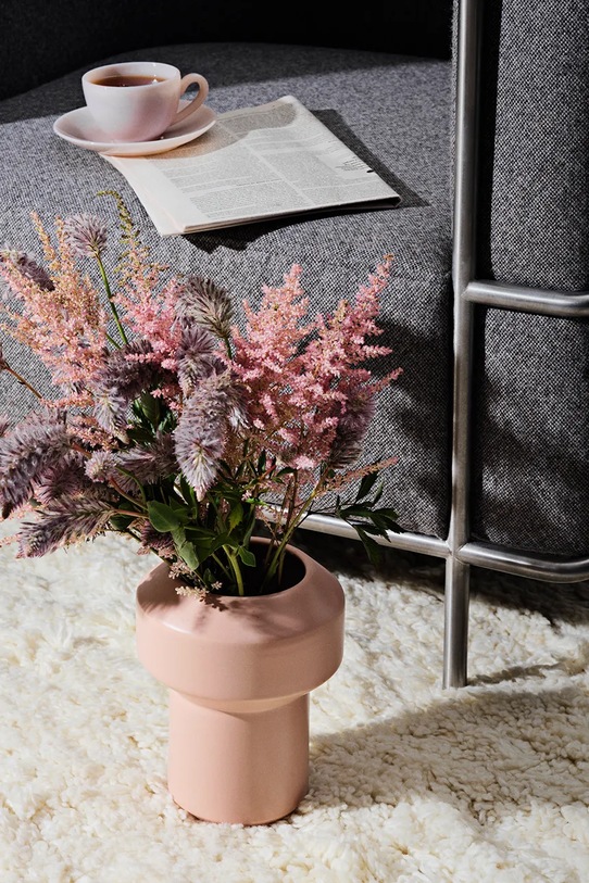 Lucie Kaas wazon stojący z ceramiki 20,5 cm FU02PE pomarańczowy AA00