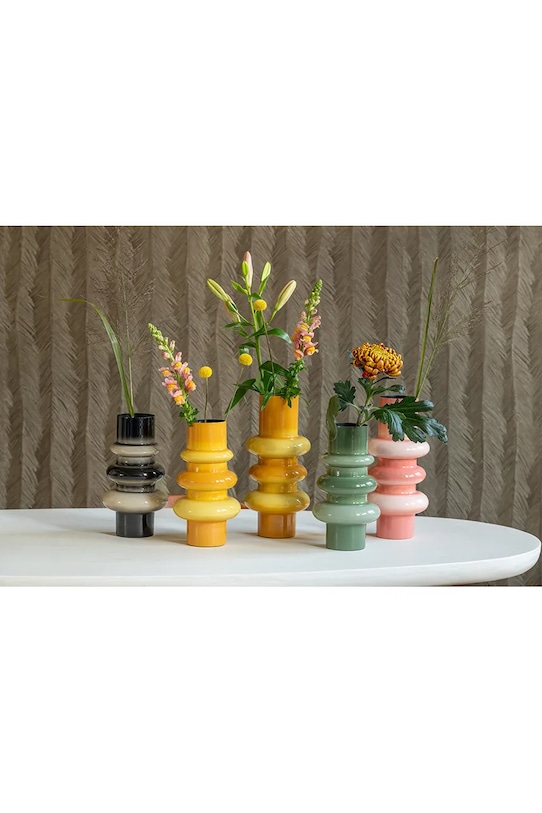 Present Time Váza stojanová zo železa M žltá PT4328YE