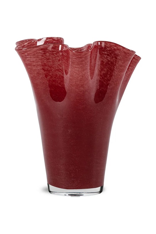 Sagaform wazon stojący ze szkła 20 x 20 x 24,5 cm bordowy 5018513