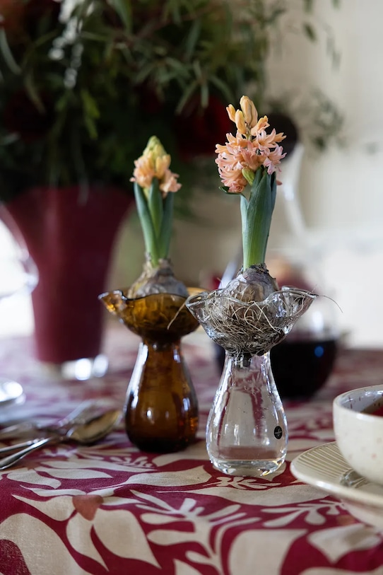 Sagaform wazon stojący ze szkła dmuchanego 10 x 10 x 14 cm żółty 5018429