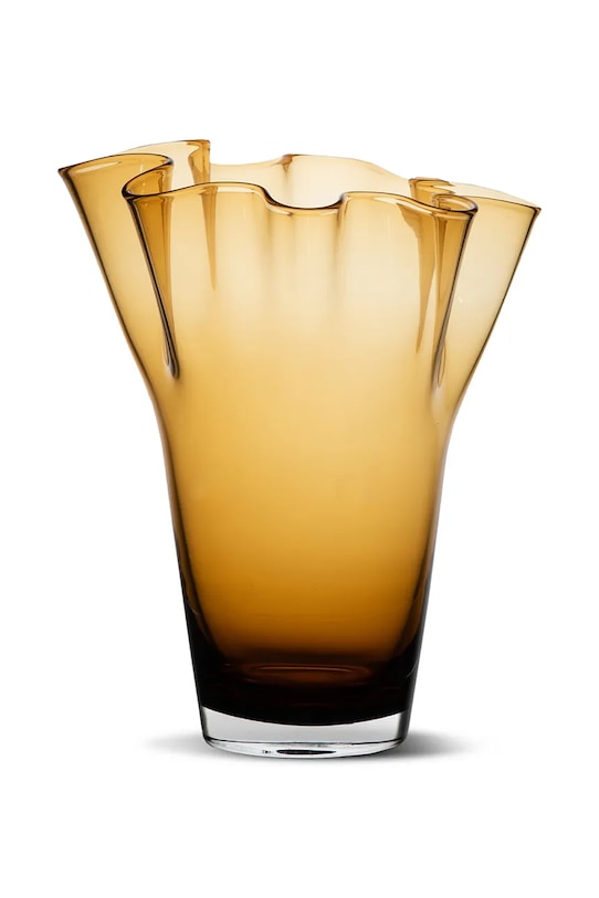 Sagaform wazon stojący ze szkła 20 x 20 x 24,5 cm żółty 5018376