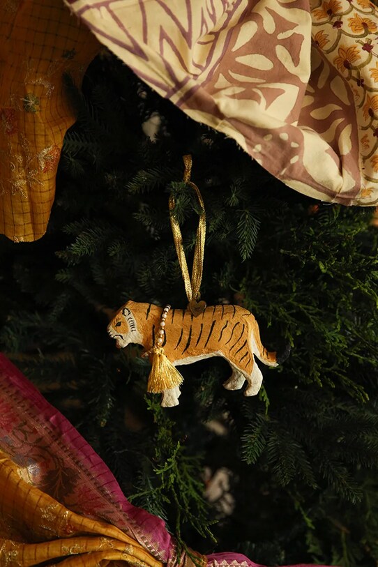 Lifestyle Doing Goods glob de crăciun Tinsel Tiger Ornament 1.60.50.045.110.3 multicolor