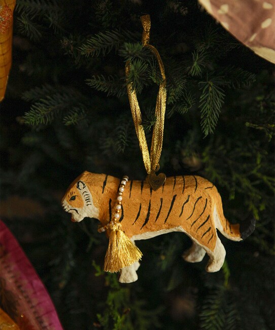 Doing Goods glob de crăciun Tinsel Tiger Ornament multicolor 1.60.50.045.110.3