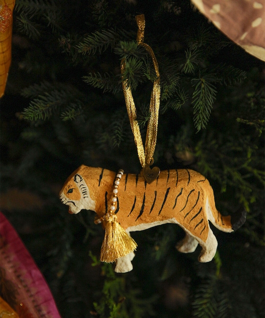 Doing Goods dekoracja świąteczna Tinsel Tiger Ornament multicolor 1.60.50.045.110.3