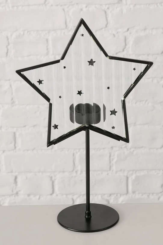 Lifestyle Boltze sfeșnic decorativ Stanny 25,5 x 8 cm 2061934 negru