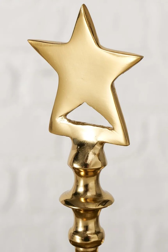 Lifestyle Boltze platou de Crăciun Liselle 23 cm 2069629 galben